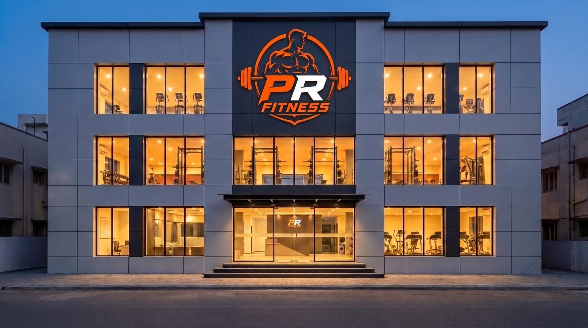 The PR Fitness building on Katrap Road, Badlapur East